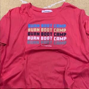 Burn Boot Camp Women's Red Crop Top